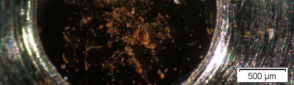 Optical Micrograph of Brown Residue