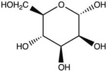 Structural formula of D-mannose