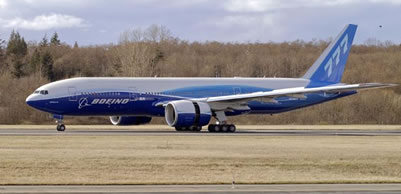 The first Boeing 777-200LR Worldliner, the world