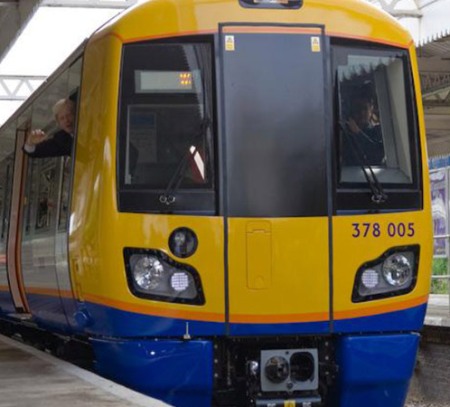 Detrainment door installed on a Class 378 vehicle for the London Overground. The train was built by Bombardier Transportation.