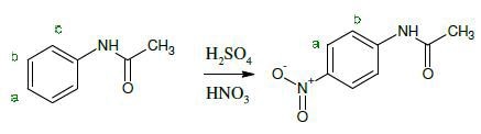 In this second year chemistry experiment, ñ-nitroacetanilide is synthesized by students by nitrating acetanilide