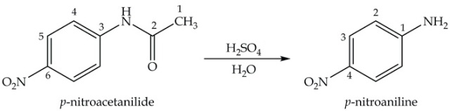 Synthesis of p-nitroacetanilide.