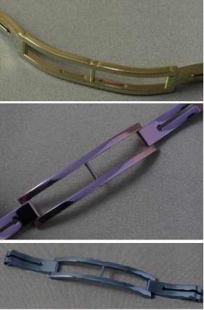 ALD coated bracelets (Picture credit HE-Arc, Switzerland)