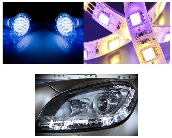 LEDs can produce neutral white light or shine in all colors of the spectrum.