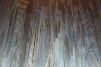 The effects of cold corrosion can be seen on this cylinder liner. The surface has uneven pock marks; these enable severe sliding wear to occur.