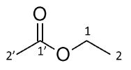 Compound 1 is ethyl acetate