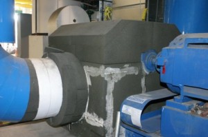 Pittsburgh-Corning FOAMGLAS® insulation before coating/cladding.