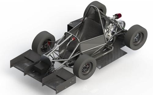 水射流切割汽车部件为Gopher Motorsports Formula SAE赛车