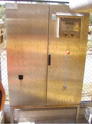 A switchboard cabinet made from AISI316 steel