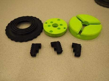 Printed components of the 3 Jaw chuck
