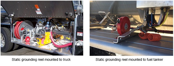 Static Grounding Reels for Fuel Transit and Aircraft Refueling