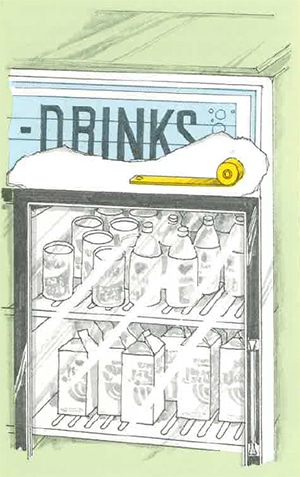 cartoon drinks cabinet