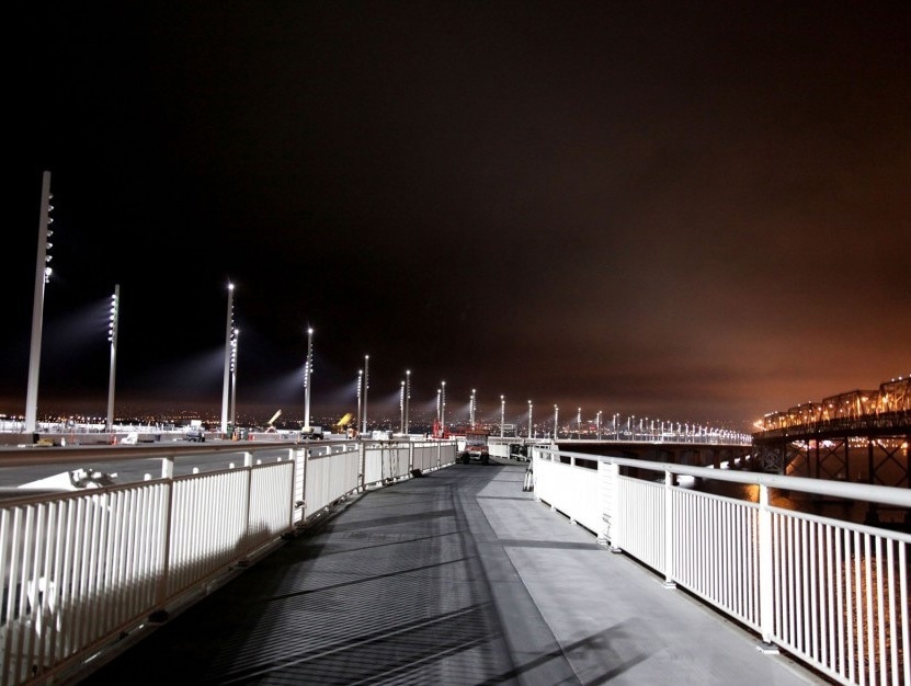 San Francisco-Oakland Bay Bridge in California recently opened a east span biking path