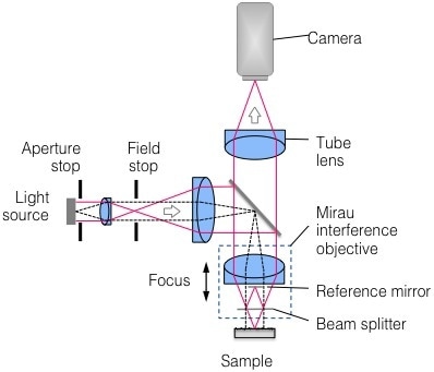 Schematic representation of Coherence Scanning Interferometry