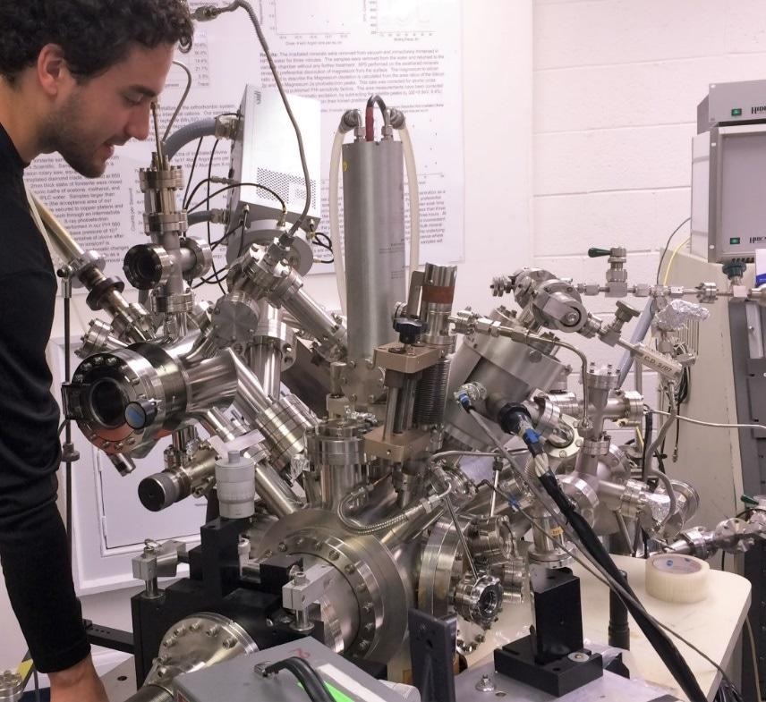 Experimental setup with Hiden Analytical EQS secondary ion mass spectrometer on a modified PHI 560 XPS/SAM system
