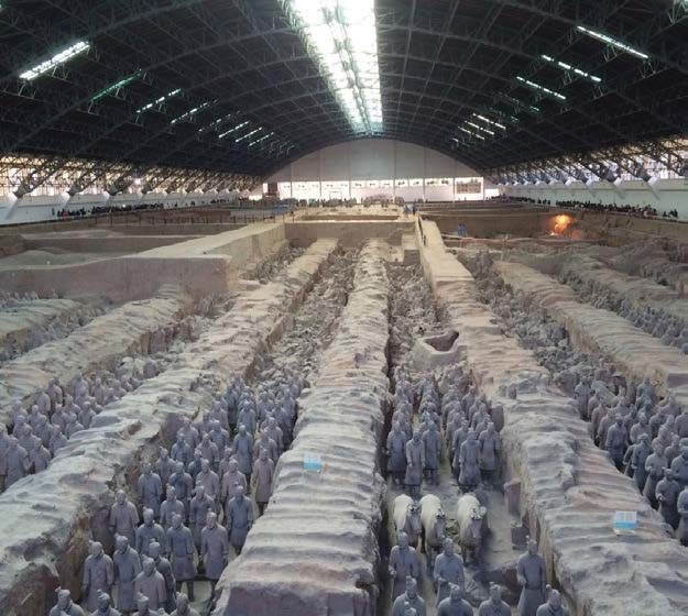 The Terracotta Warriors and Horses of the First Qin Emperor.