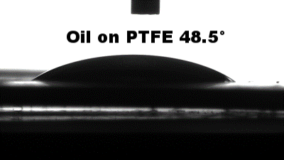Oil on PTFE