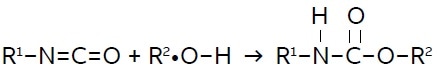 Polyurethane polymerization reaction