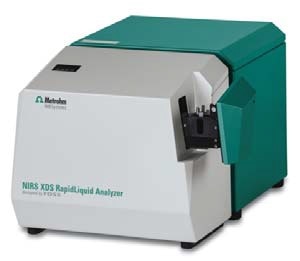 The NIRS XDS RapidLiquid Analyzer was used for spectral data acquisition over the full range from 400 nm to 2500 nm.