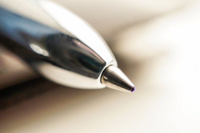 Osmium is an extremely hard material and can be used for the tips of pens. Image Credit: ShutterStock/tantawat