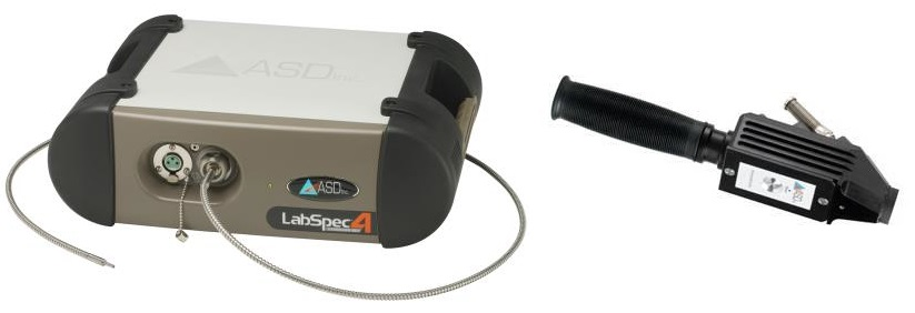 LS4 shown with the ASD contact probe sample accessory.