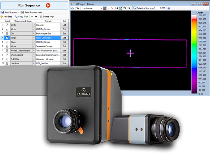 TT-HUD can be used with any ProMetric Imaging Colorimeter or Photometer, providing multiple options to achieve the field of view, pixel resolution, and cost requirements for your application.