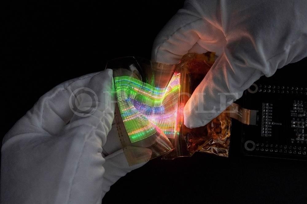 A flexible new microLED display is stretchable, foldable, and rollable, opening up new possibilities for wearable and embedded displays.