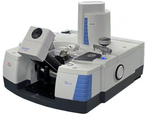 Thermo Scientific Nicolet iS50 FTIR Spectrometer with the ConservatIR External Reflection Accessory.