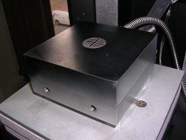Reusable Ceramicomb-1” sensor installed in laboratory press platen.