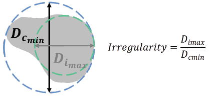 Irregularity of particles