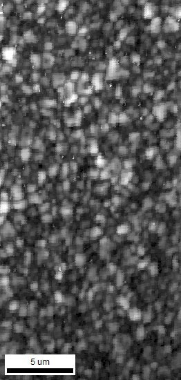 Grayscale image of the correlated CL map of the 807 nm wavelength emission, generated from the correlated values in OIM Analysis.