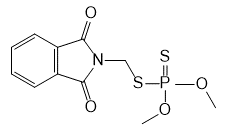 Chemical structure of phosmet.
