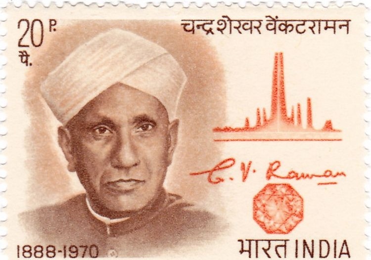 C.V. Raman. India Post, Government of India / GODL-India