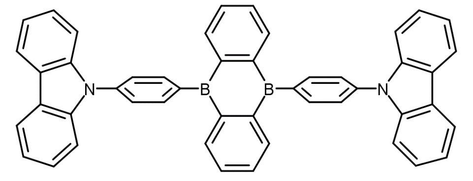 CzDBA emitter molecular structure