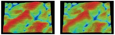 The Dektak Vision software has a special feature that can filter out scan artifacts caused by thermal drift or vibration during a 3D map operation.