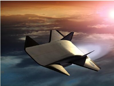 Conceptual design for the X43-A, a reusable hypersonic aerospace vehicle that would utilize UHTC leading edges and control surfaces. Image courtesy of NASA.