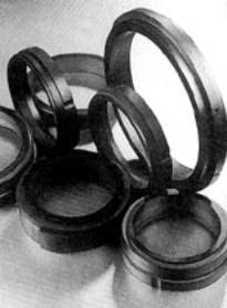 Carbon-graphite seals are self lubricating, resistant to chemical corrosion, and capable of running at temperatures up to 538 °C.