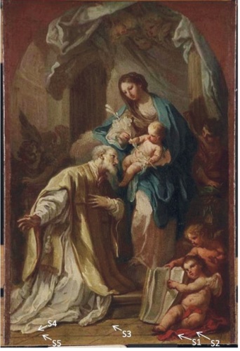 The Madonna Appearing to St. Philip Neri, 1740, Sabastiano Conca, oil on canvas.