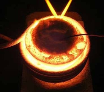 Induction heating.