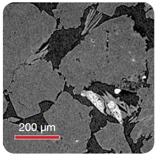 Sandstone - High resolution sub-area imaging to resolve clay from pore structure with VersaXRM at a resolution of 0.95 µm voxel size