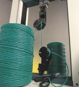 Strength testing of rope