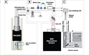 Monitoring of Soil Gases in CO2 Sequestration with Raman and IR Spectroscopies