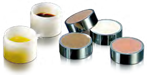 Collection pot for safe loading of pressed powders and liquids
