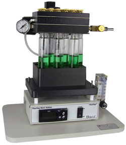 FlexiVap™ Work Station with Vacuum Manifold for Analytical Nitrogen/Air Evaporators from Glas-Col