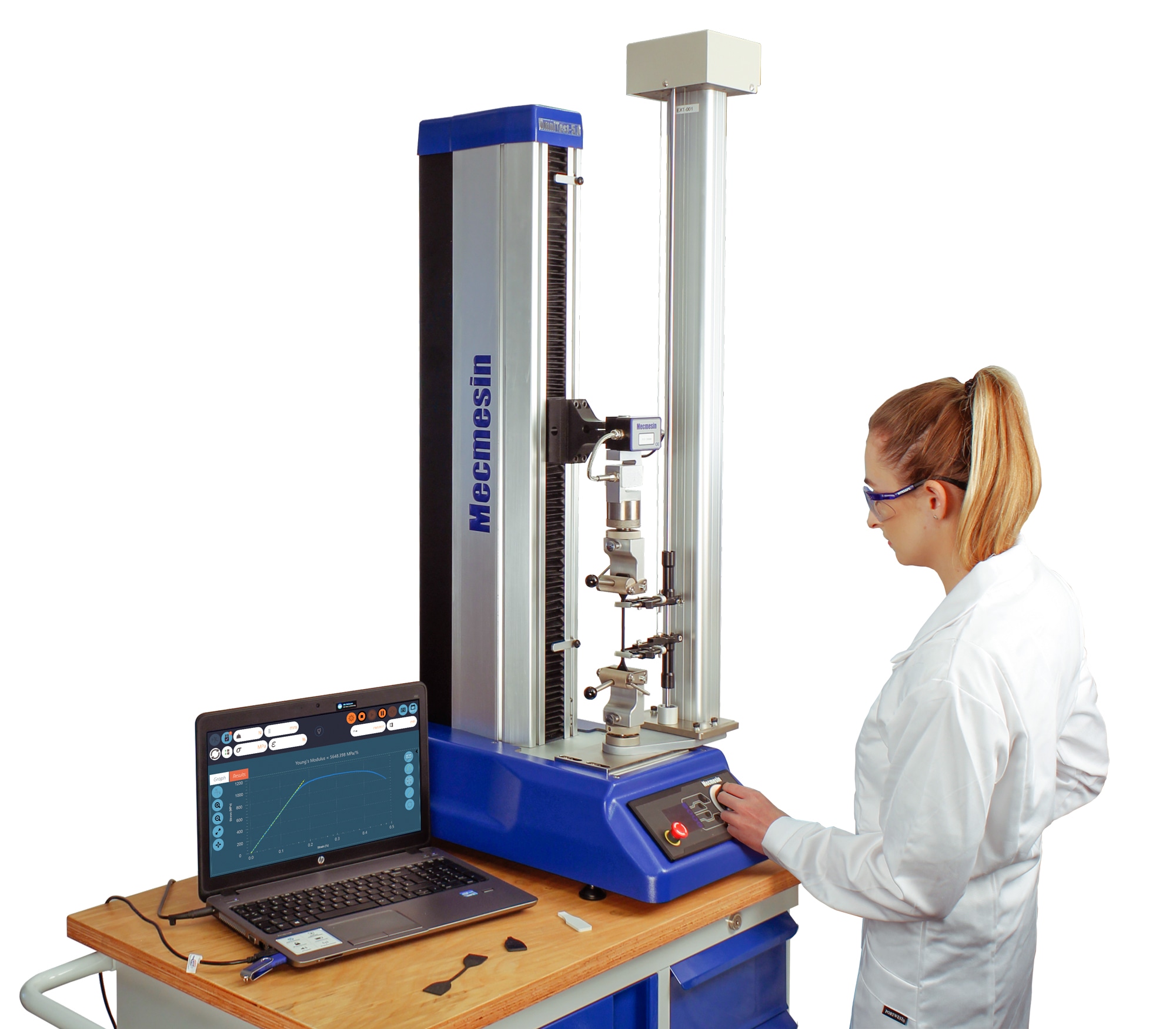 Universal Testing Machine (Tensile and Compressive Materials Testing) with VectorPro Software – OmniTest™