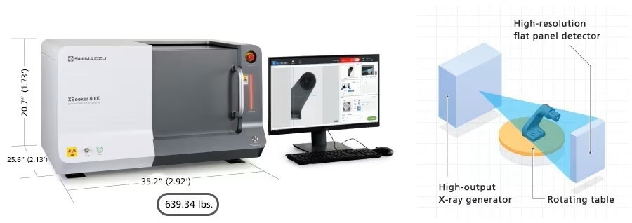XSeeker 8000: benchtop X-Ray computed tomography system