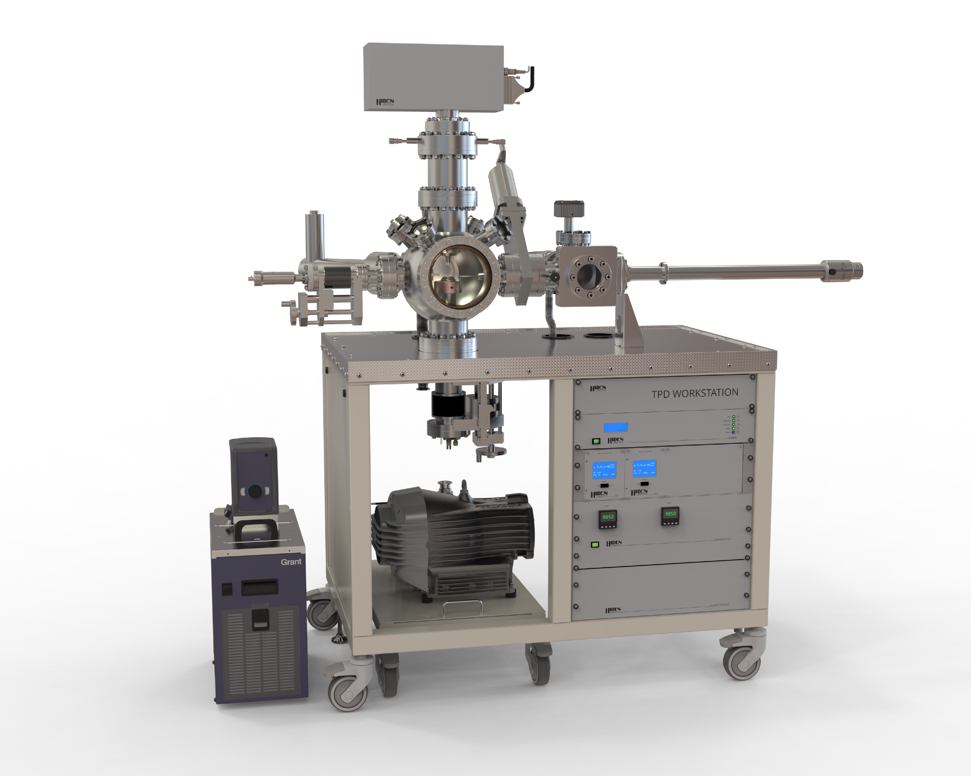 TPD Workstation with a Highly-Precise Analyzer, Heated Sample Stage and Multiport UHV Chamber