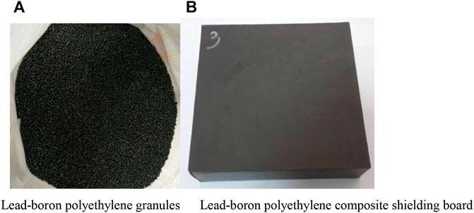Samples of the lead–boron polyethylene shielding composite.