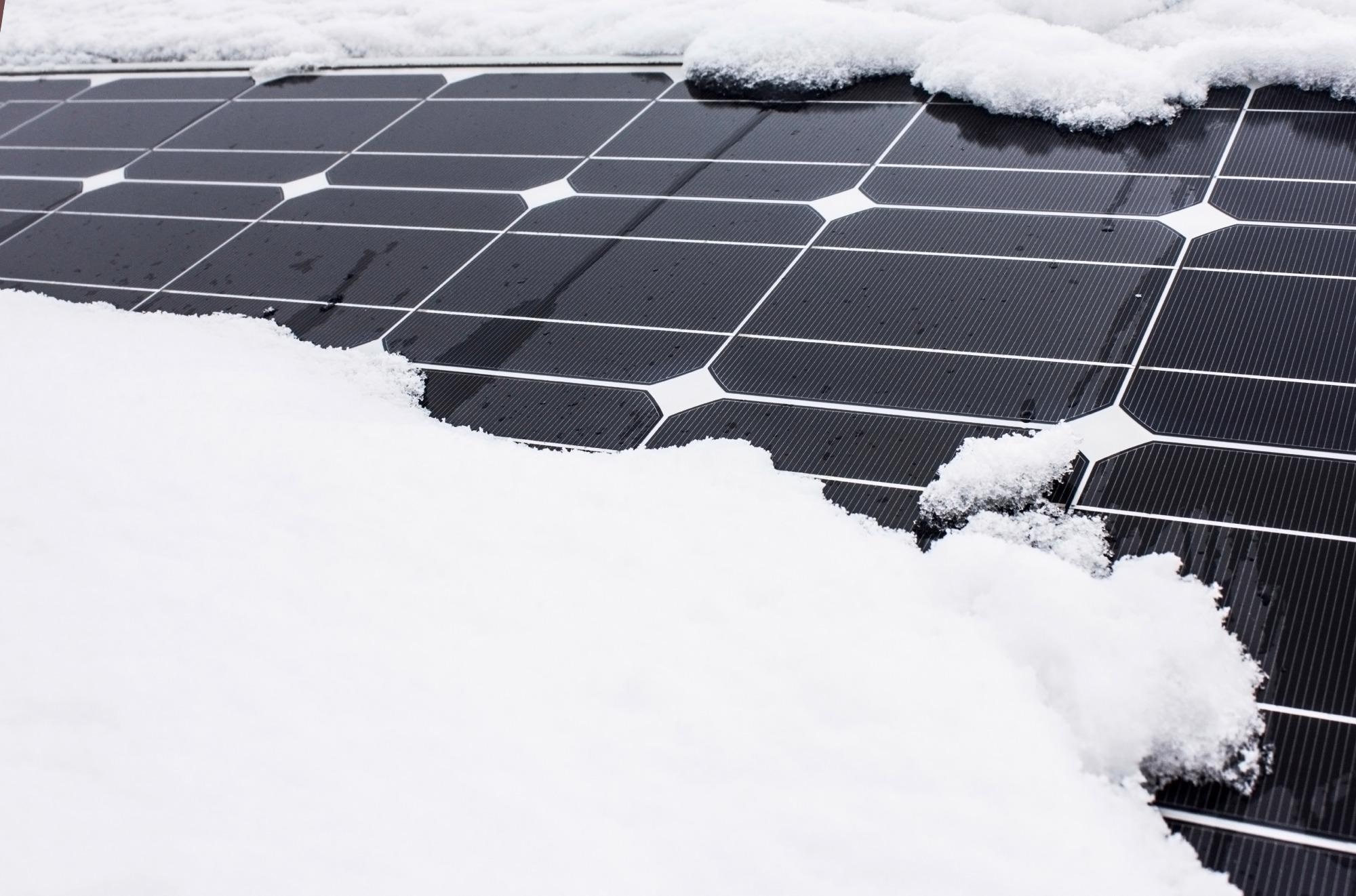Novel Spray-On Coating to Help Solar Panels Shed Off Snow in Cold Climates.