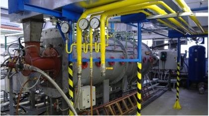Semi-industrial burner testing facility